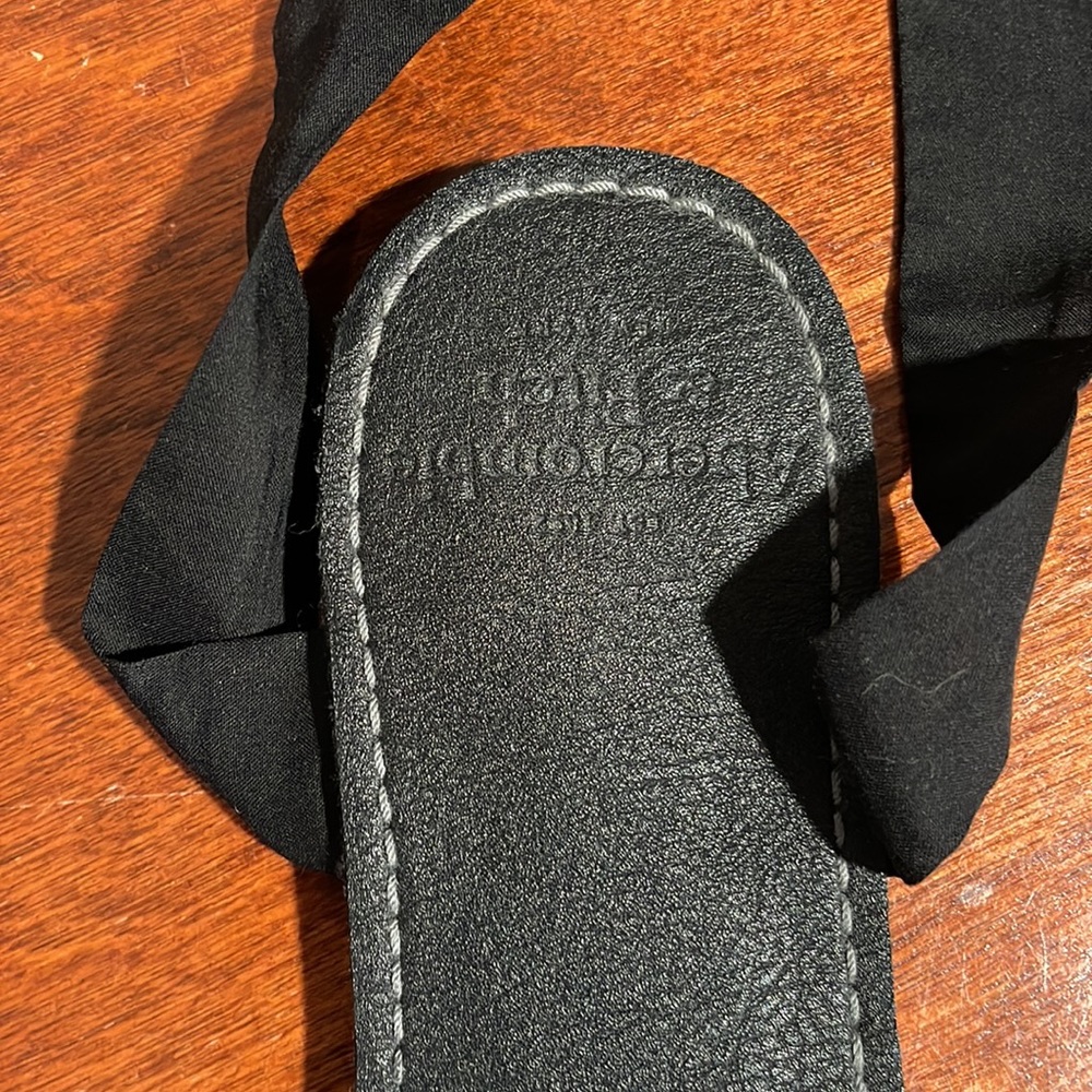 Abercrombie and fitch Black tie up sandals - Picture 9 of 11